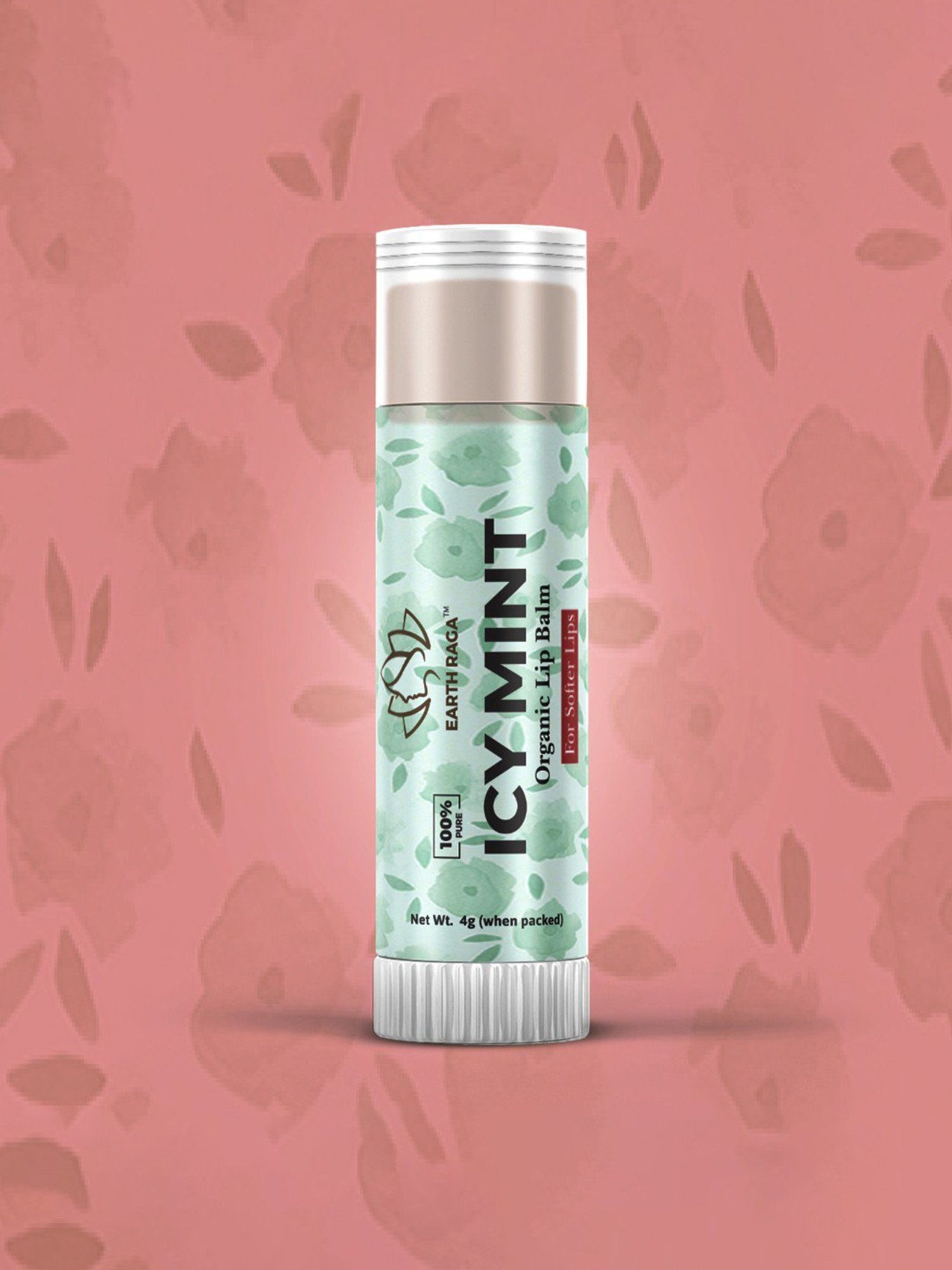 Earthraga Icy Mint Organic Lip Balm - 4 gm