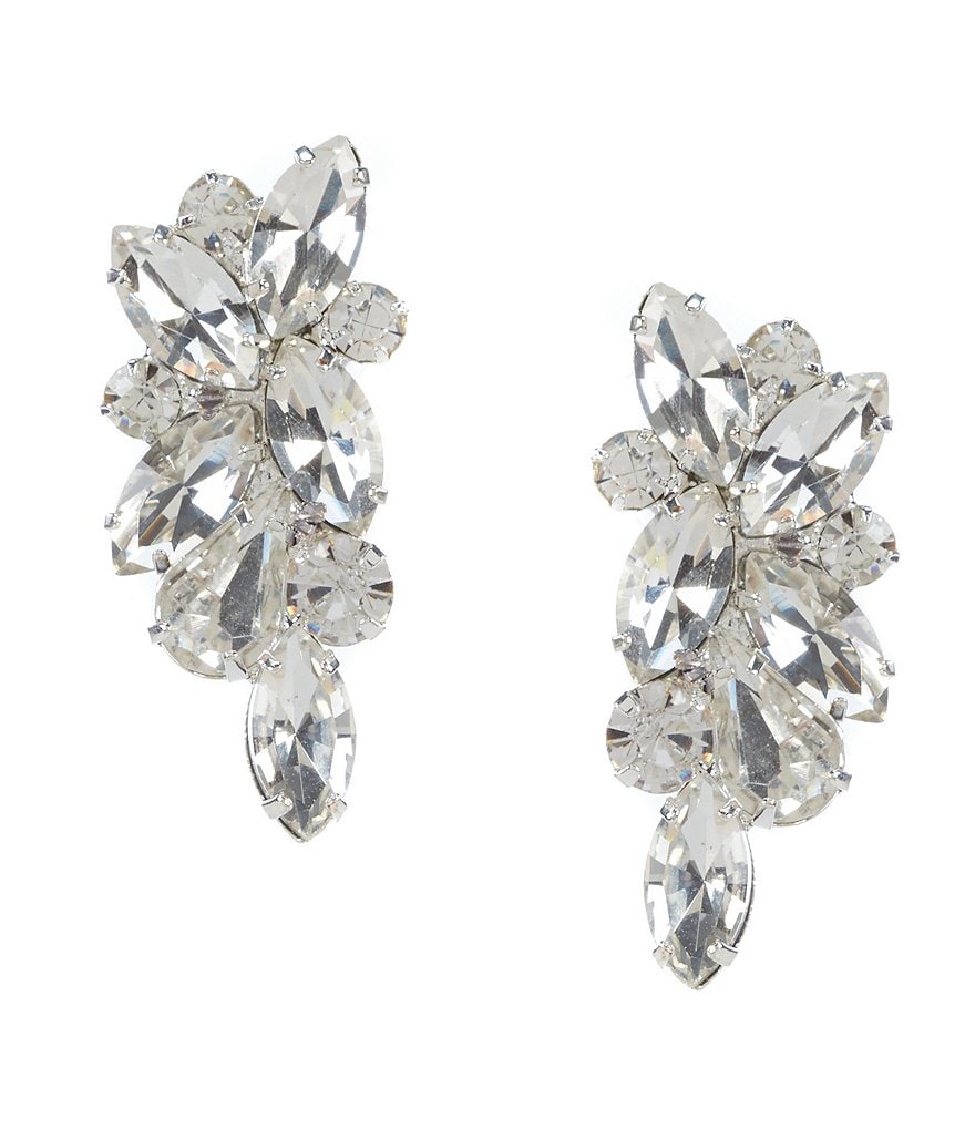 Cezanne Rhinestone Cluster Stud Earrings