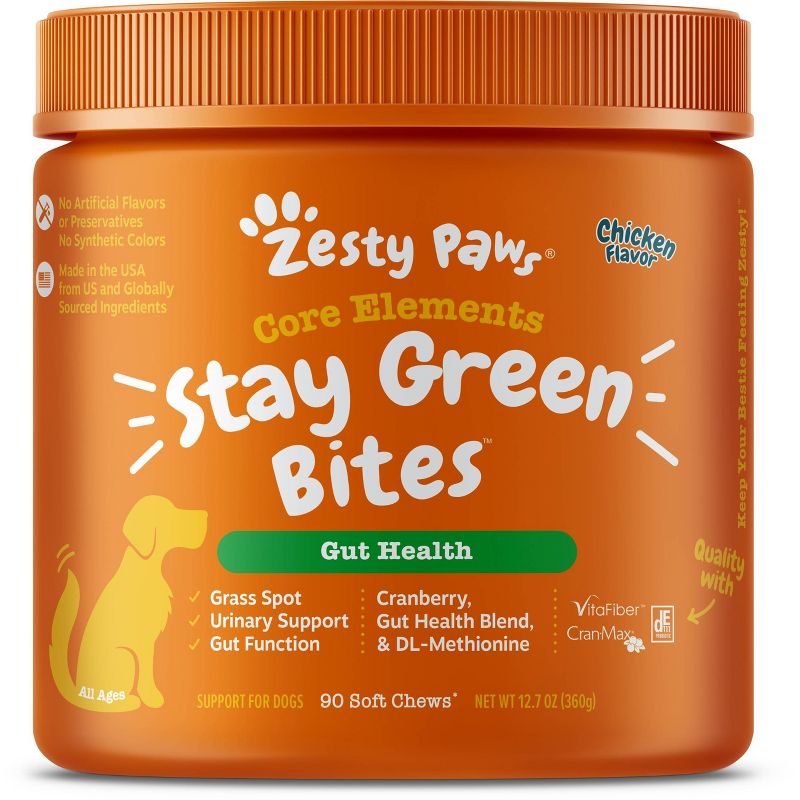 Zesty Paws Hemp Elements Omega Vitamin Bites - 90ct