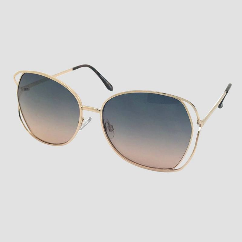 Women's Square Sunglasses - A New Day™ Gold