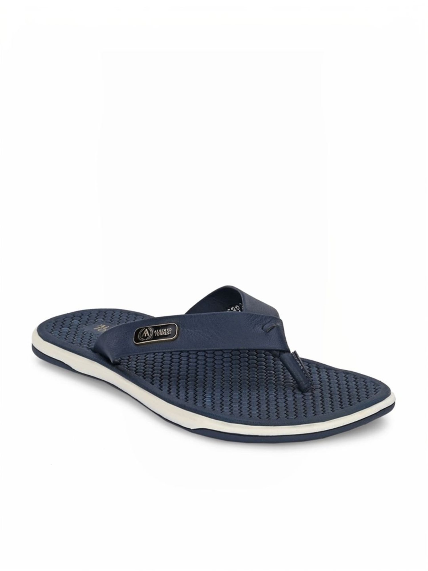 Alberto Torresi Men's Blue Thong Sandals