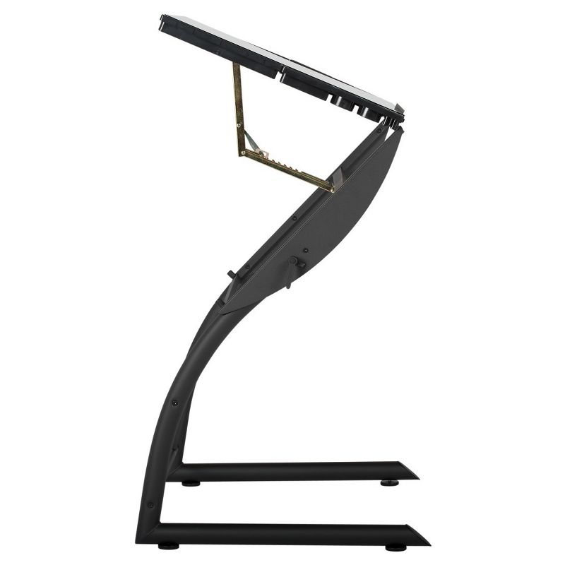 Triflex Drawing Table Black Velvet - Studio Designs