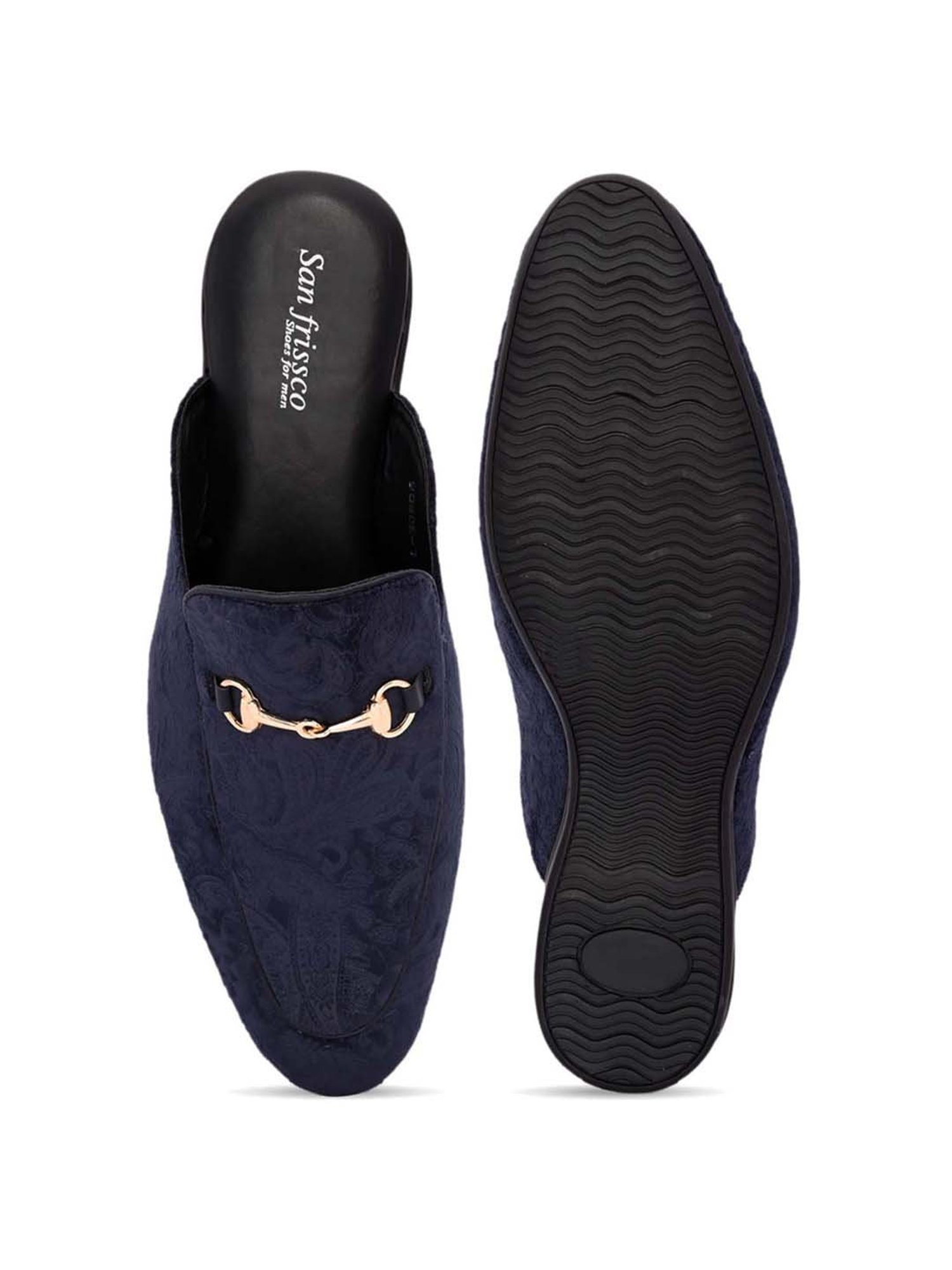 San Frissco Men's Navy Mule Shoes