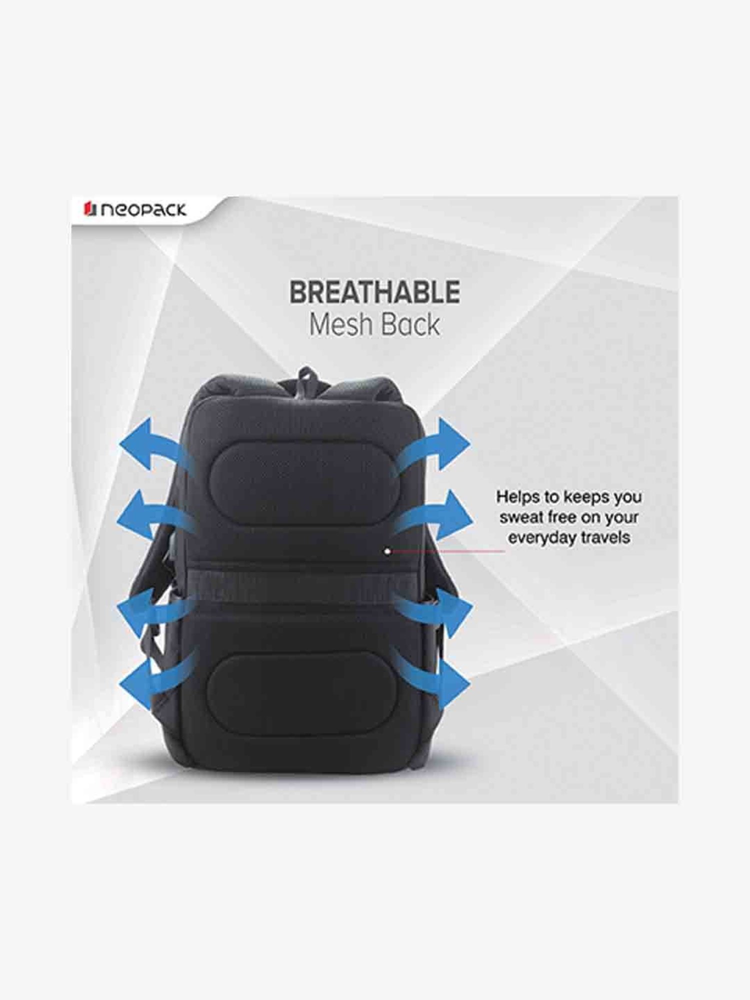 Neopack Urban Carrier Backpack for Upto 16" Laptops & Macbooks (Black)