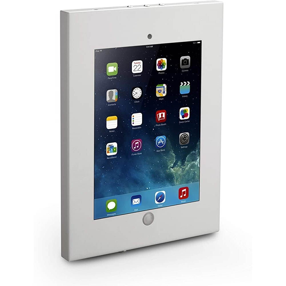 Pyle Security Anti-Theft iPad Wall Mount, Lock & Key Tablet Device Holder Case PSPADLKW08W