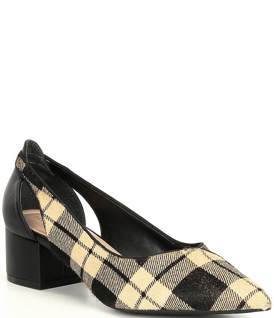 Preston & York Tabitha Plaid Haircalf Pumps