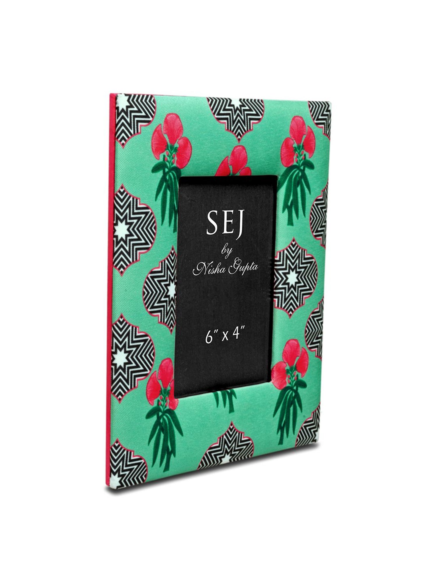 SEJ by Nisha Gupta Green Wooden Photo Frame