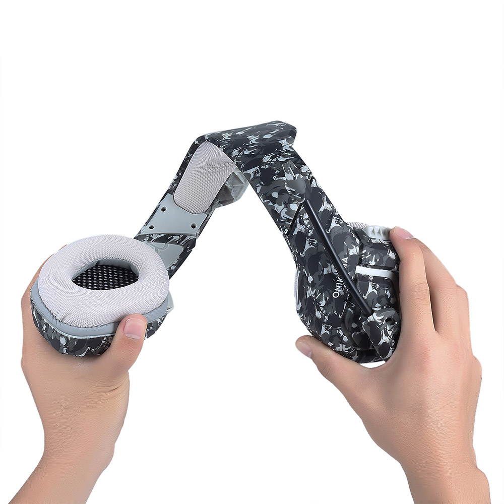 ONIKUMA K1 Camouflage Gaming Headset Stereo Subwoofer Headphones for PC Laptop with Mic