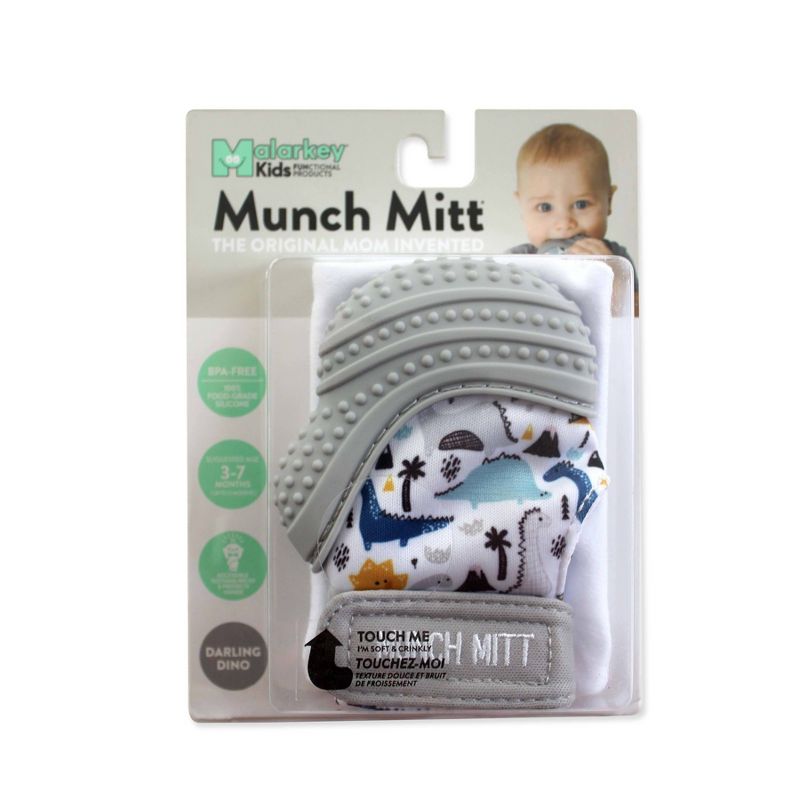 Munch Mitt Malarkey Kids' Teether with Travel Bag - Dino