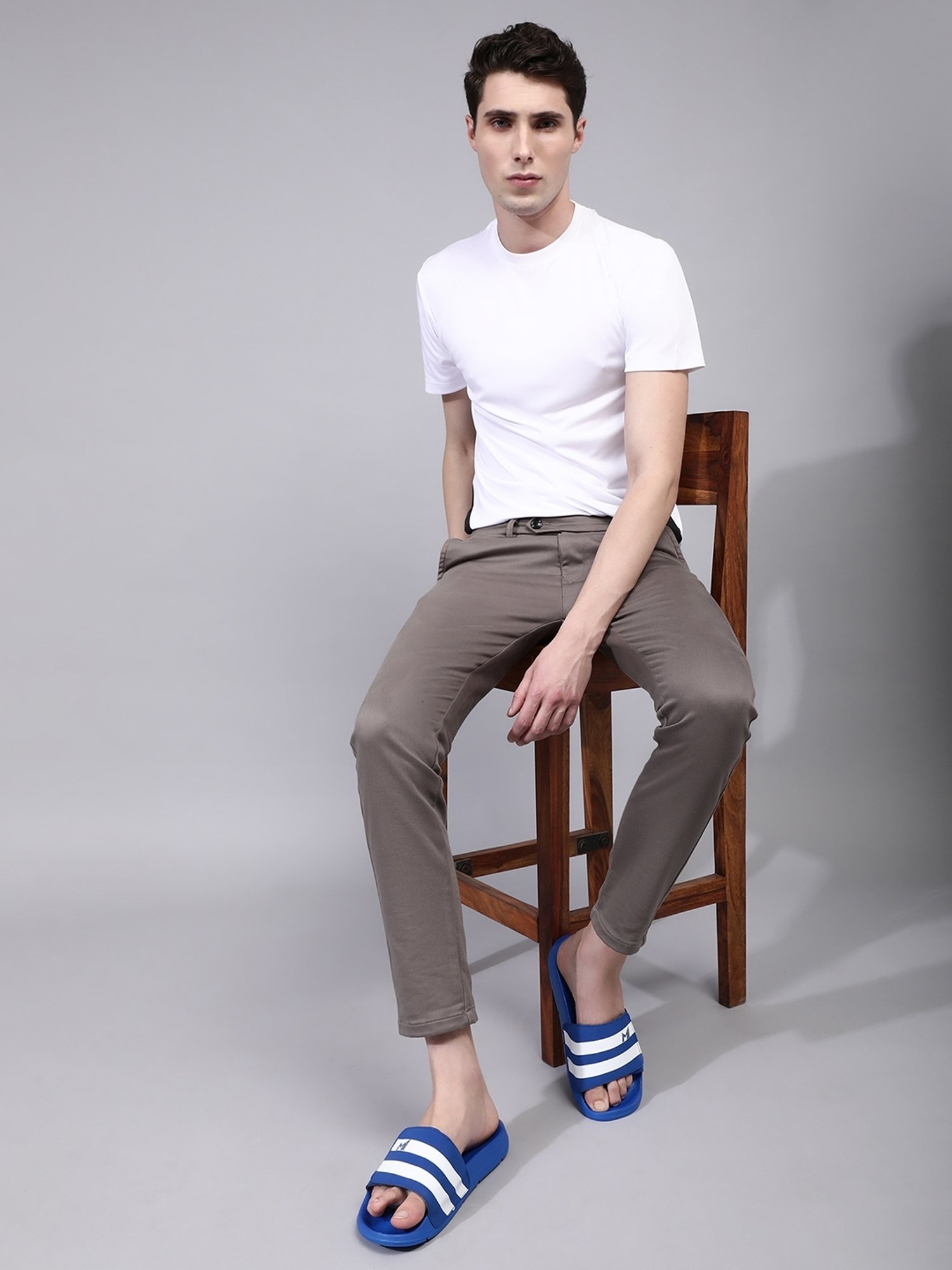 Chupps Men's MI Official Royal Blue Slides