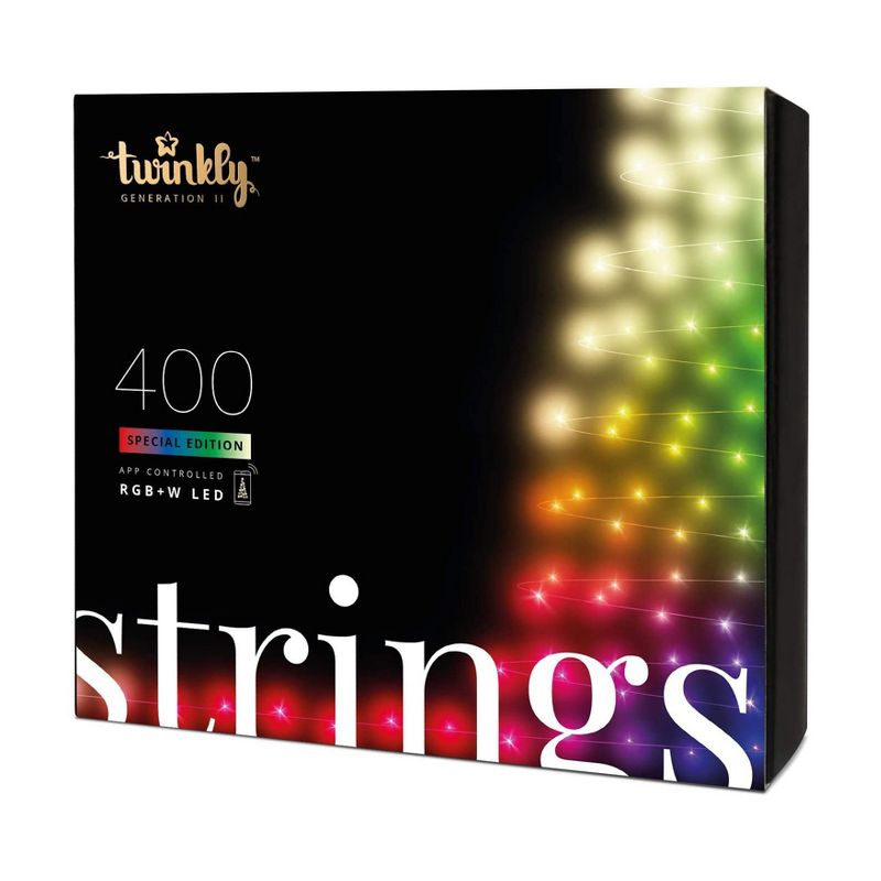 Twinkly 400 LED RGB Multicolor & White 105 ft. String Lights, WiFi Controlled