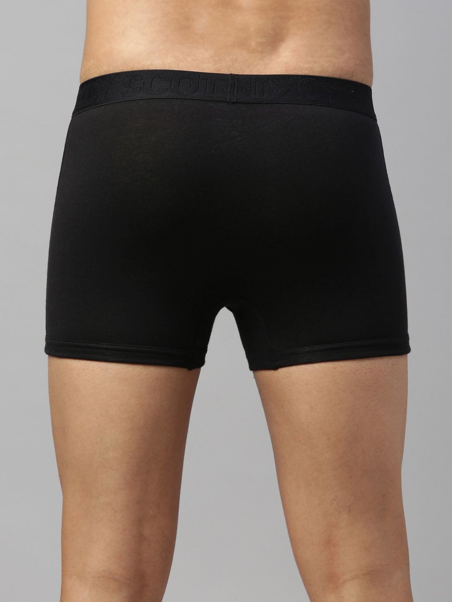 DIXCY SCOTT MAXIMUS Black & Barbados Cherry Regular Fit Trunks - Pack Of 2