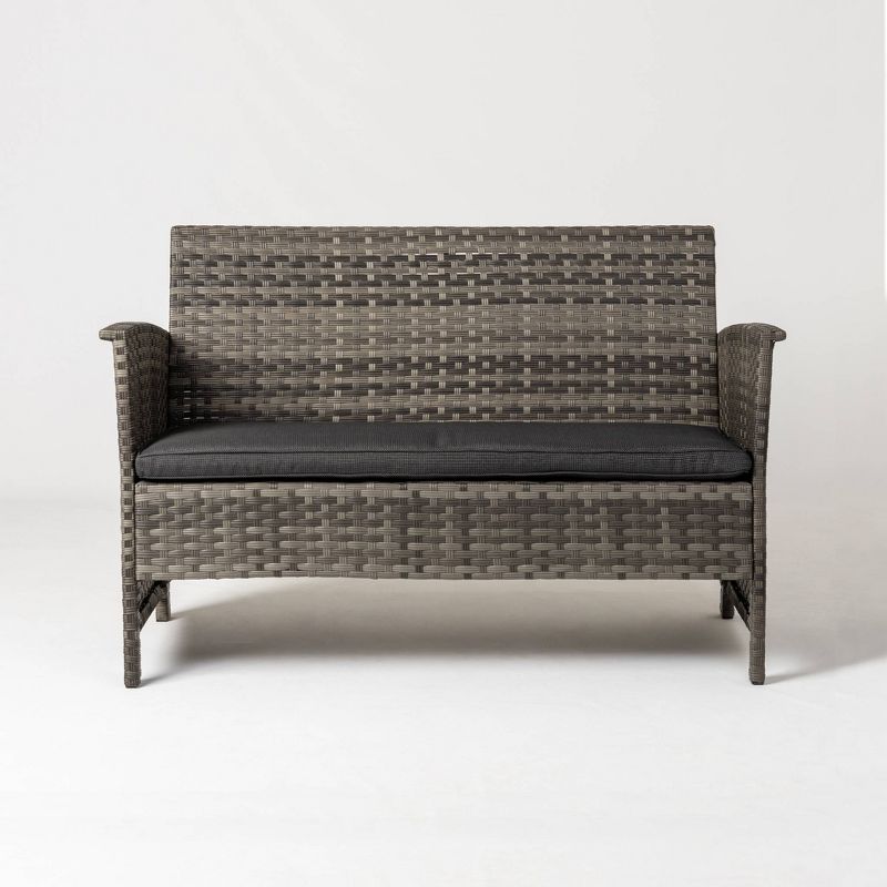 4pc Jareth Wicker Patio Set - Balkene Home