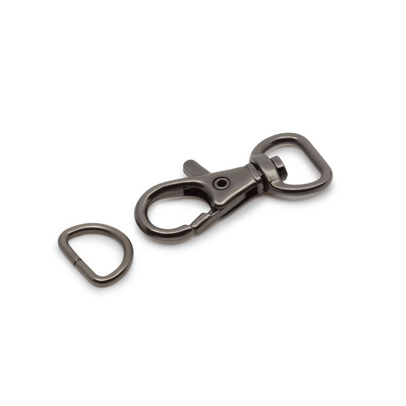 Dritz 12ct Swivel Hooks & D-Rings 1/2" Gunmetal