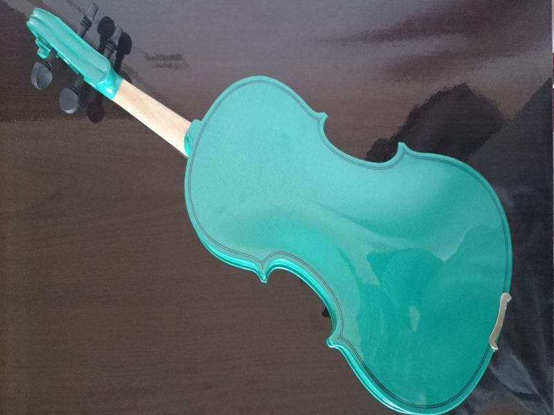 Student Acoustic Violin Full 1/2 Maple Spruce with Case Bow Rosin Green Color