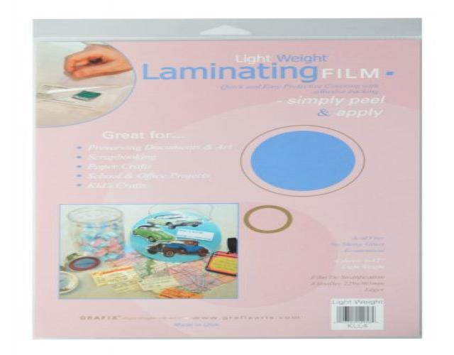 Grafix 9-Inch-by-12-Inch Light Weight Laminating Film, 4-Pack