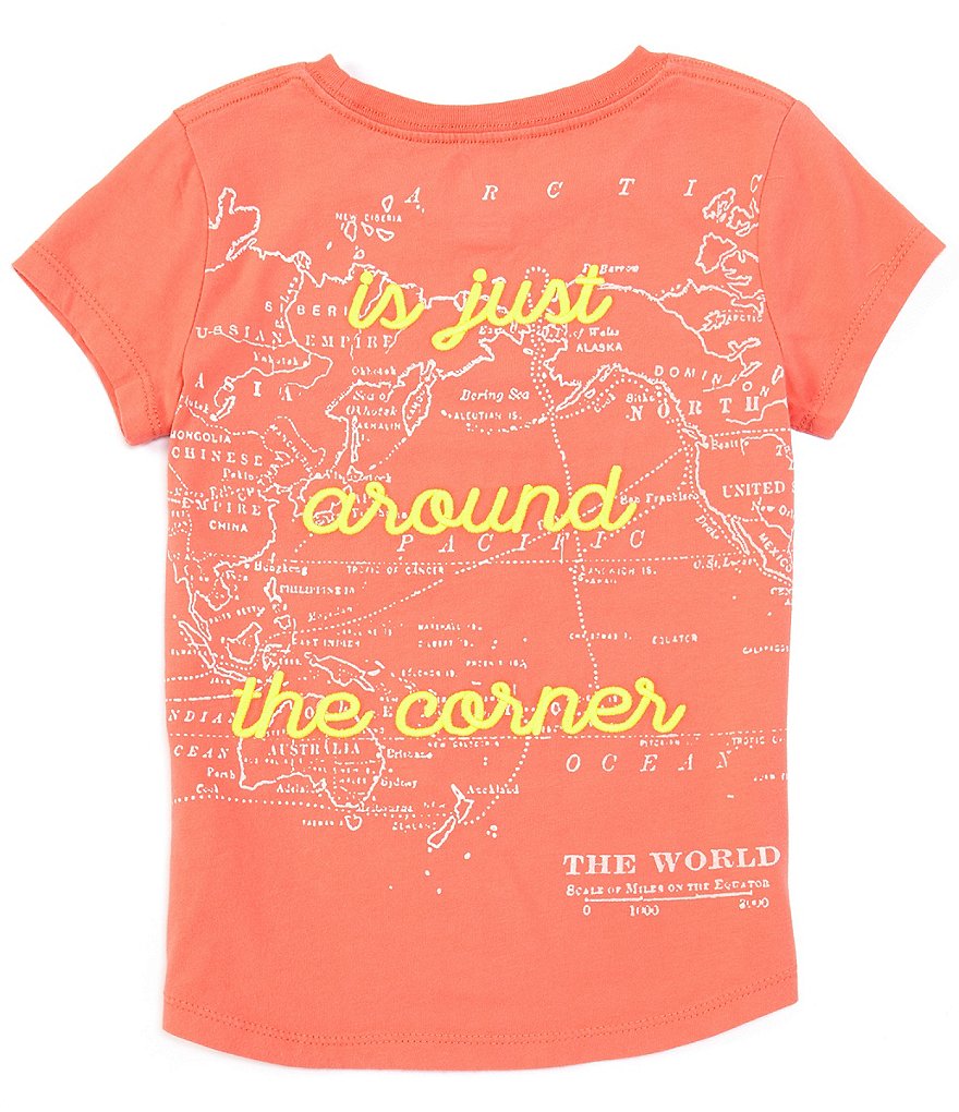 Peek Little/Big Girls 2T-12 Short-Sleeve Adventure is Waiting Tee