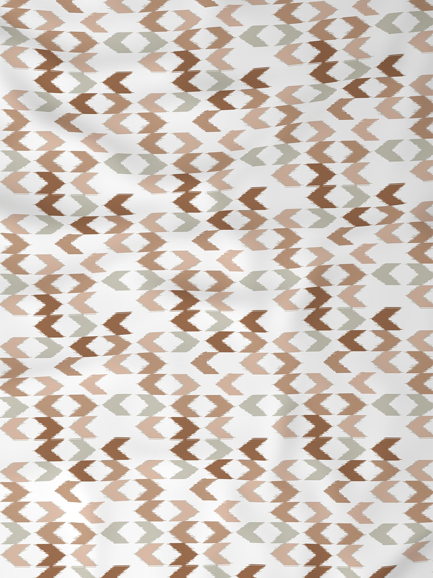 In-House by Maspar Peach 200 TC Cotton Printed Bed Sheet with 2 Pillow Cover