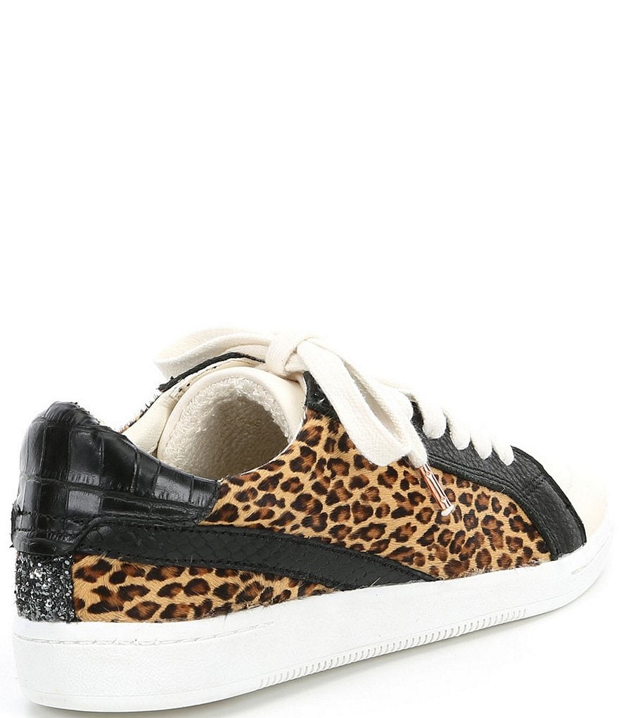 Dolce Vita Nino Leopard Print Calf Hair Sneakers