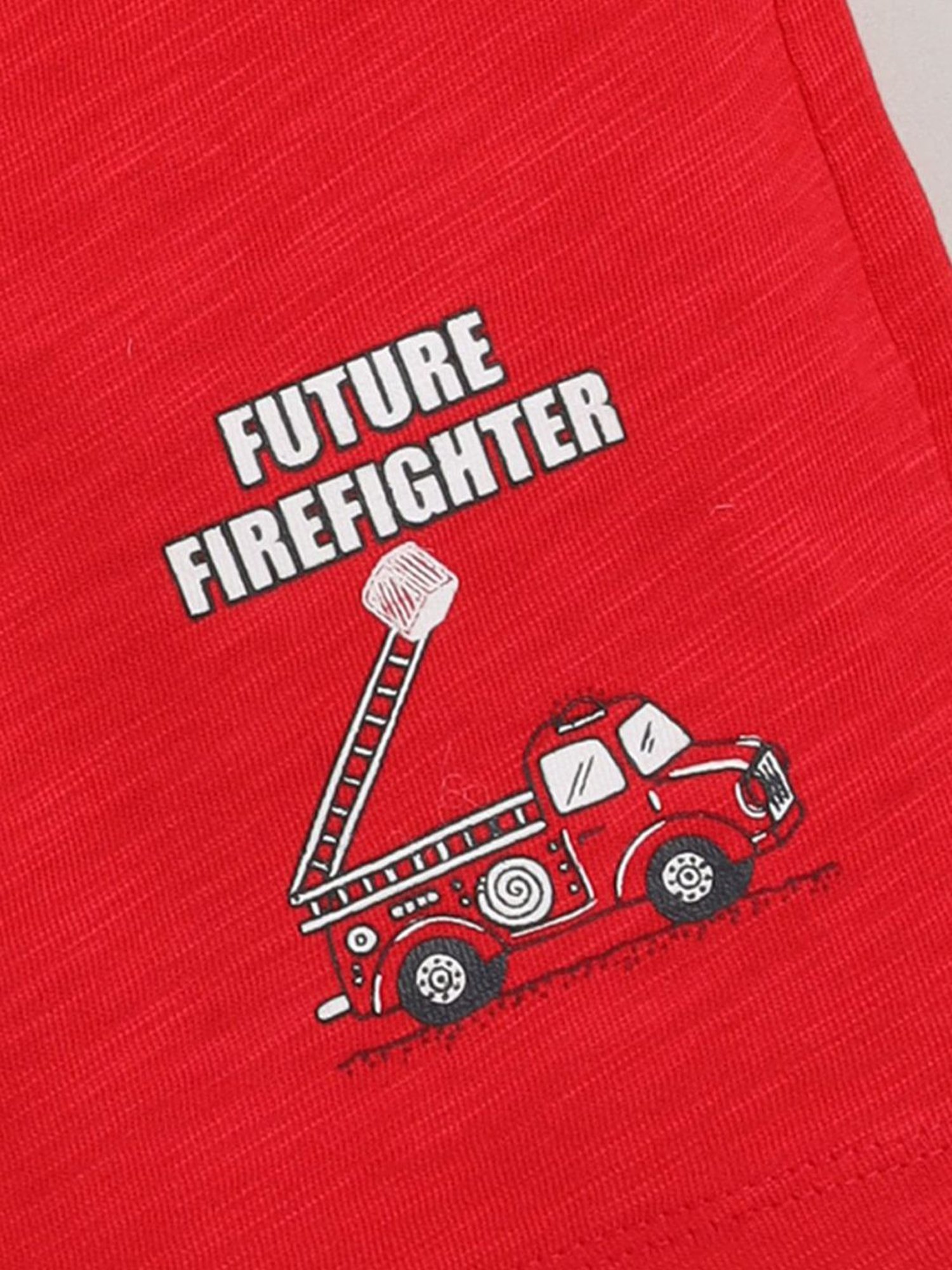 Lazy Shark Kids White Printed T-Shirt & Shorts