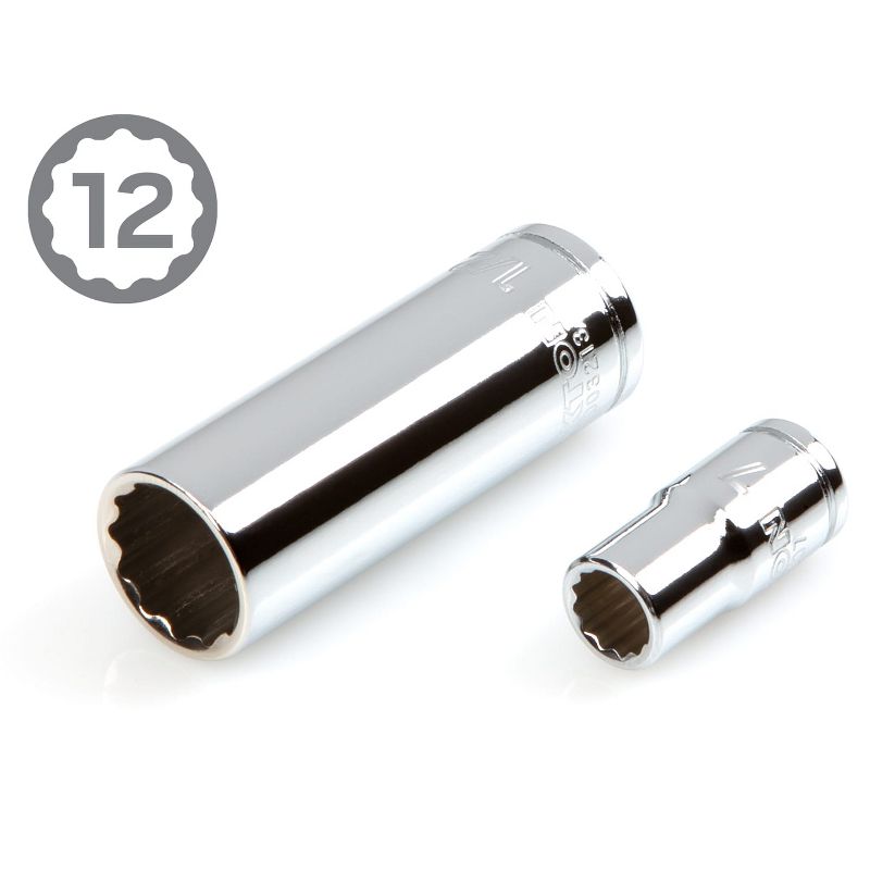 TEKTON SKT05302-D 55-Piece 0.25-Inch Drive 12-Point Universal Imperial Metric Socket and Ratchet Tool Set (5/32 - 9/16 in., 4 - 14 mm)