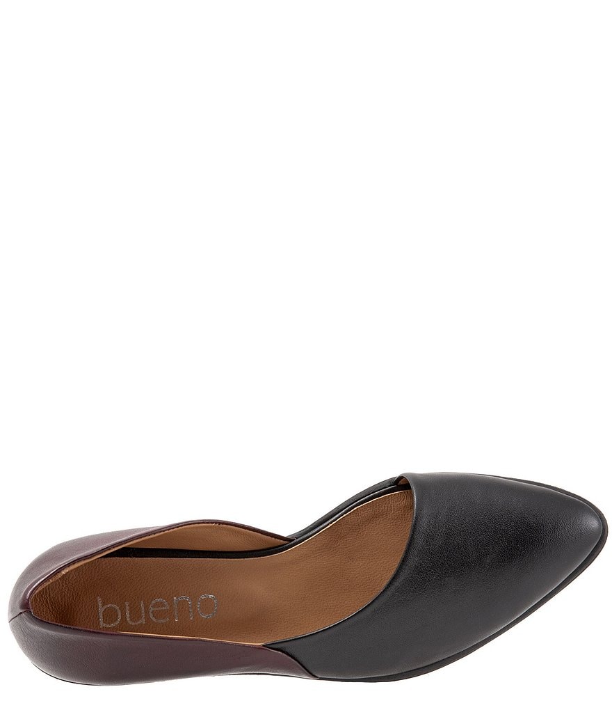 Bueno Opal Half d'Orsay Colorblock Leather Slip Ons