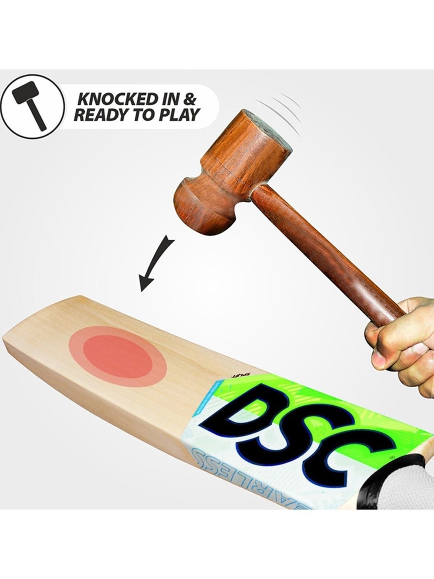 DSC SPLIIT 550 English Willow Cricket Bat Size - 4