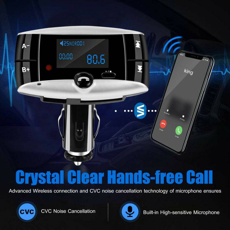 Wireless FM Transmitter Modulator Car Kit Handsfree MP3 Player SD USB LCD Remote