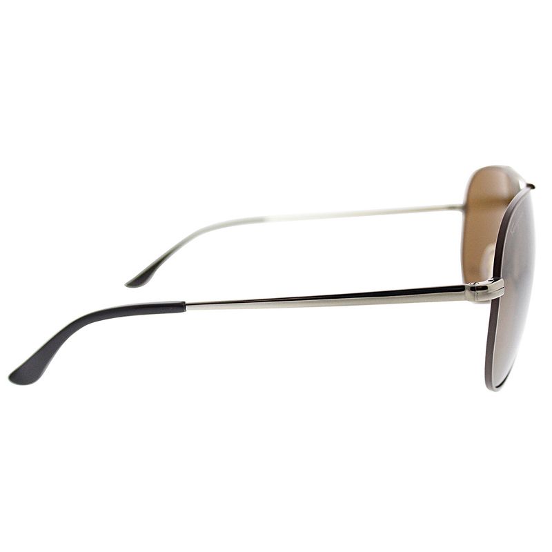 Salvatore Ferragamo  211 Unisex Aviator Sunglasses Dark Gold Chocolate Leather 60mm