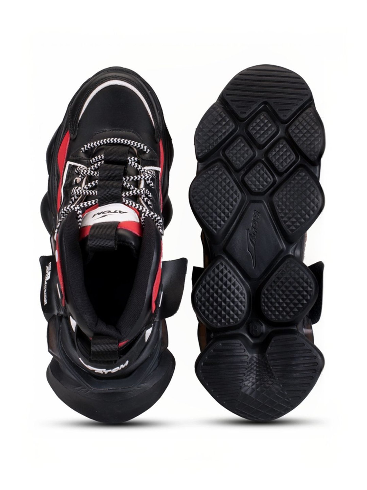 Atom Men's Bulldozer Black Running Shoes