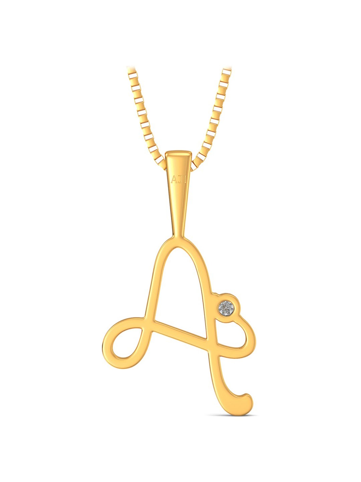 Mia by Tanishq Dual Radiance 18k Gold & Diamond Pendant with Chain