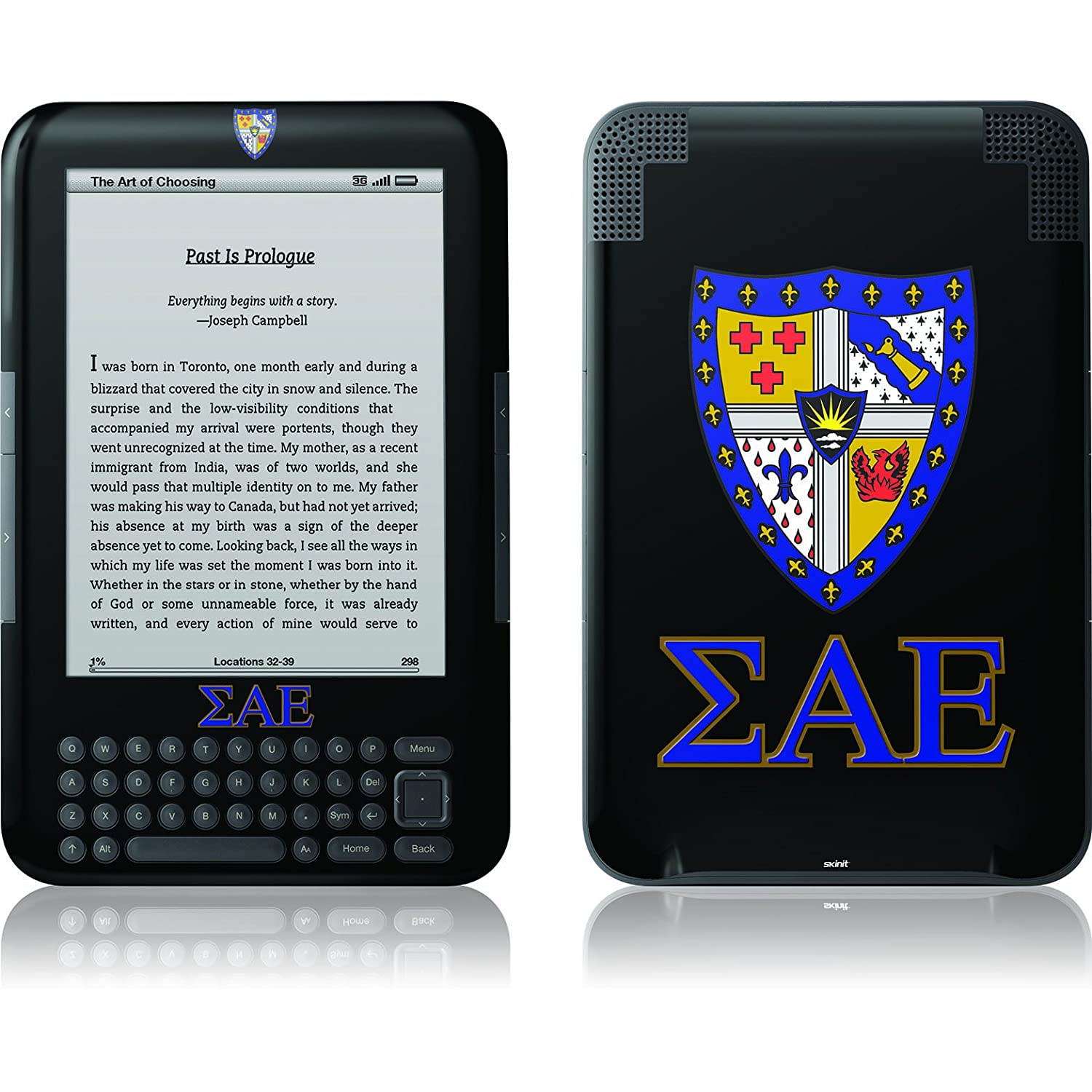 Skinit Kindle Skin (Fits Kindle Keyboard), Sigma Alpha Epsilon