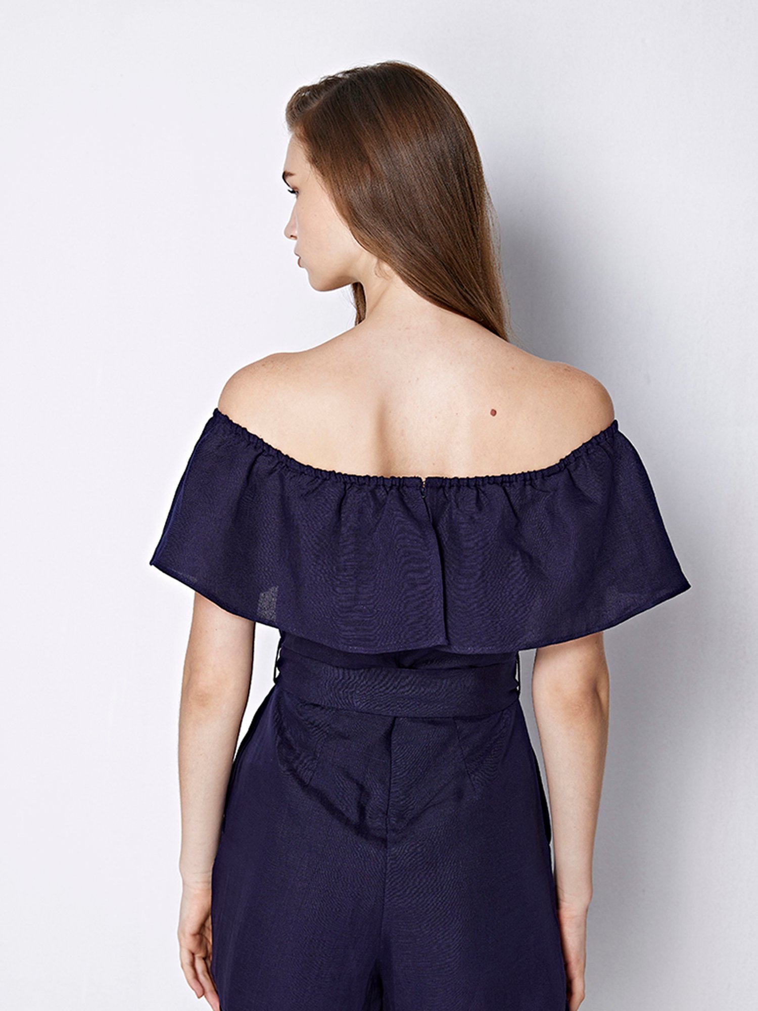 Belle Fille Blue Floral Print Playsuit