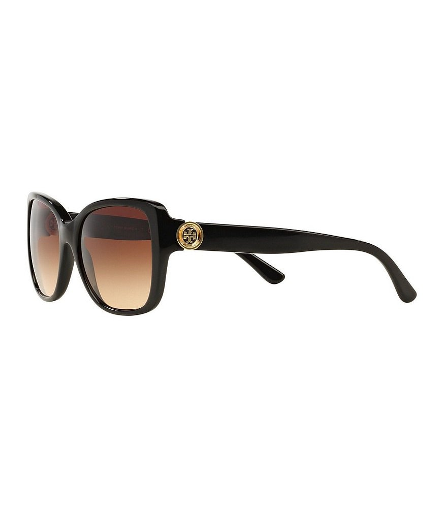 Tory Burch Iconic Reva Logo Square Sunglasses