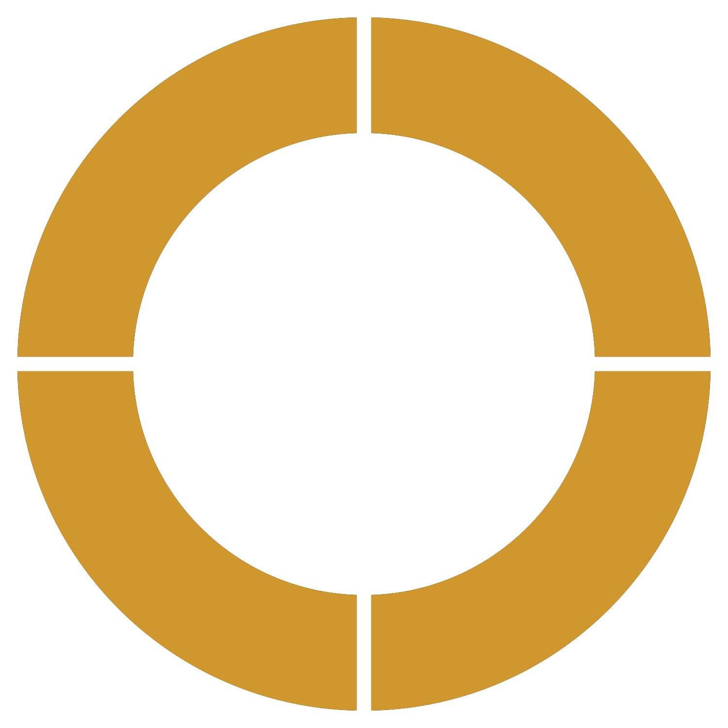 LiteMark Metallic Gold 12 Inch Circle Kits - Makes 3 Circles