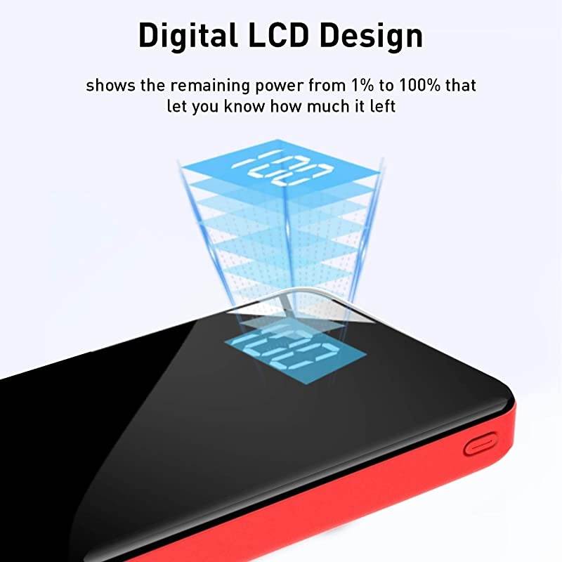 Portable Charger Power Bank 30000mAh  External Battery Pack with LCD Digital Display and USB-C Input, Dual USB Output High-Speed Charging for Cell Phones, Tablet and More