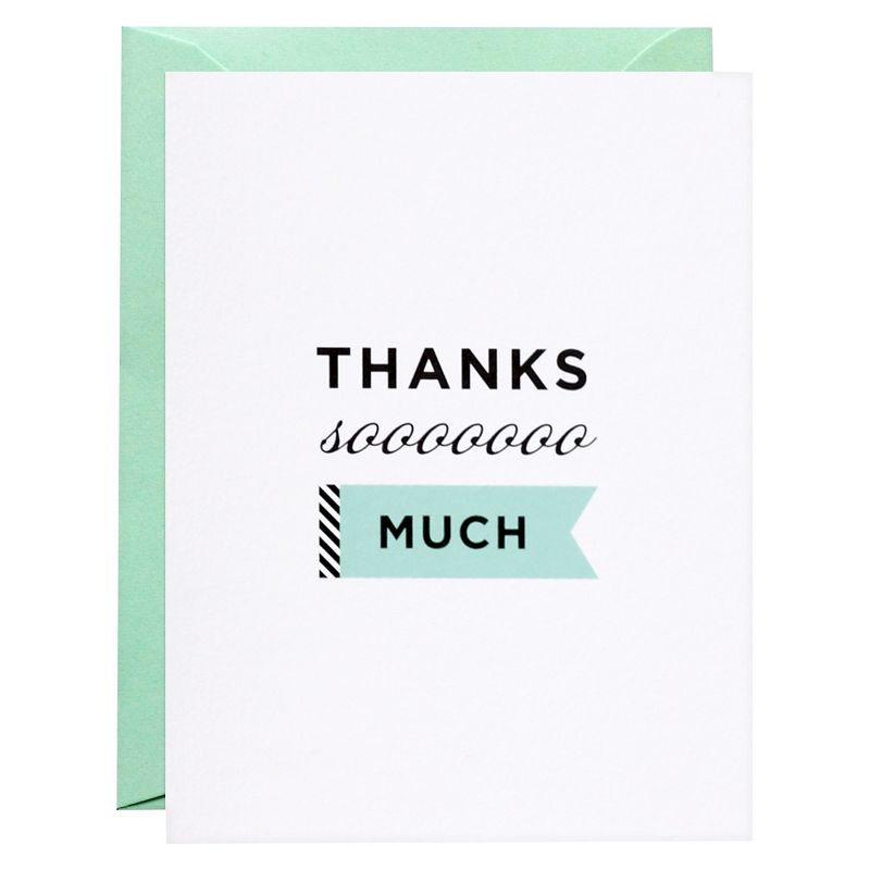 8ct "Thanks Soooo Much" Notecards