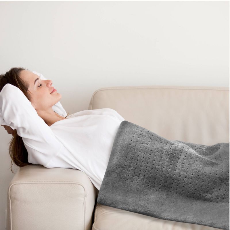 Pure Enrichment PureRelief XXL Extra Wide Heating Pad - 20"x24" - Charcoal Gray