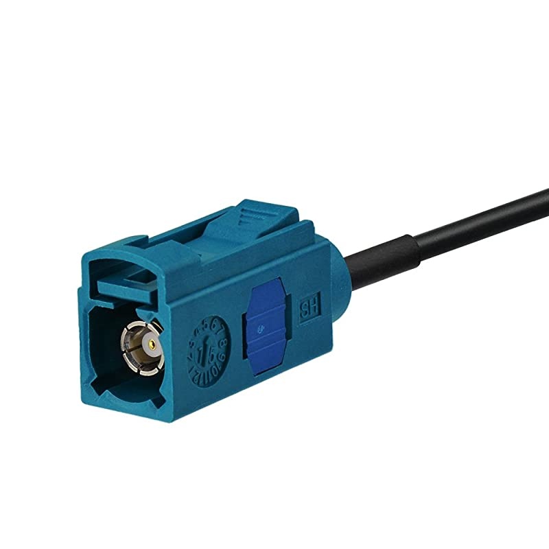 Fakra Z Female to Female Vehicle Antenna Extension Cable 2m 6.5 feet for Car Stereo Android Head Unit GPS Navigation FM AM Radio Sirius XM Satellite Radio 4G LTE Telematics Bluetooth Module