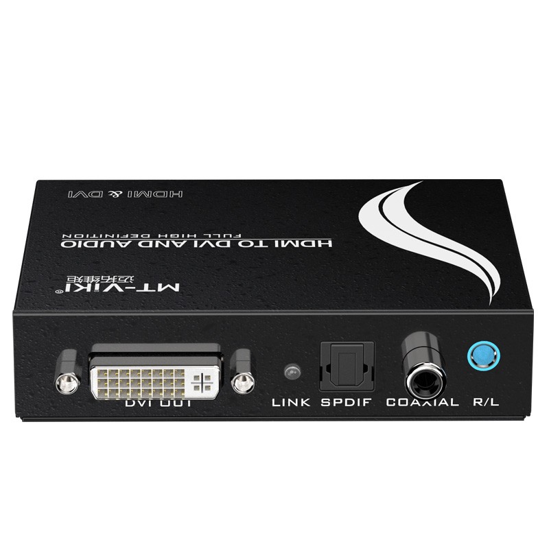 HDMI to DVI FHD Video Converter  SPDIF Coxial 3.5mm L/R Digital Audio Toslink Fibre Optic Stereo Adapter Extractor MT-HDV13