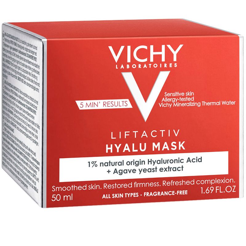 Vichy LiftActiv Hyalu Face Mask with 1% Natural Origin Hyaluronic Acid - 1.69 fl oz
