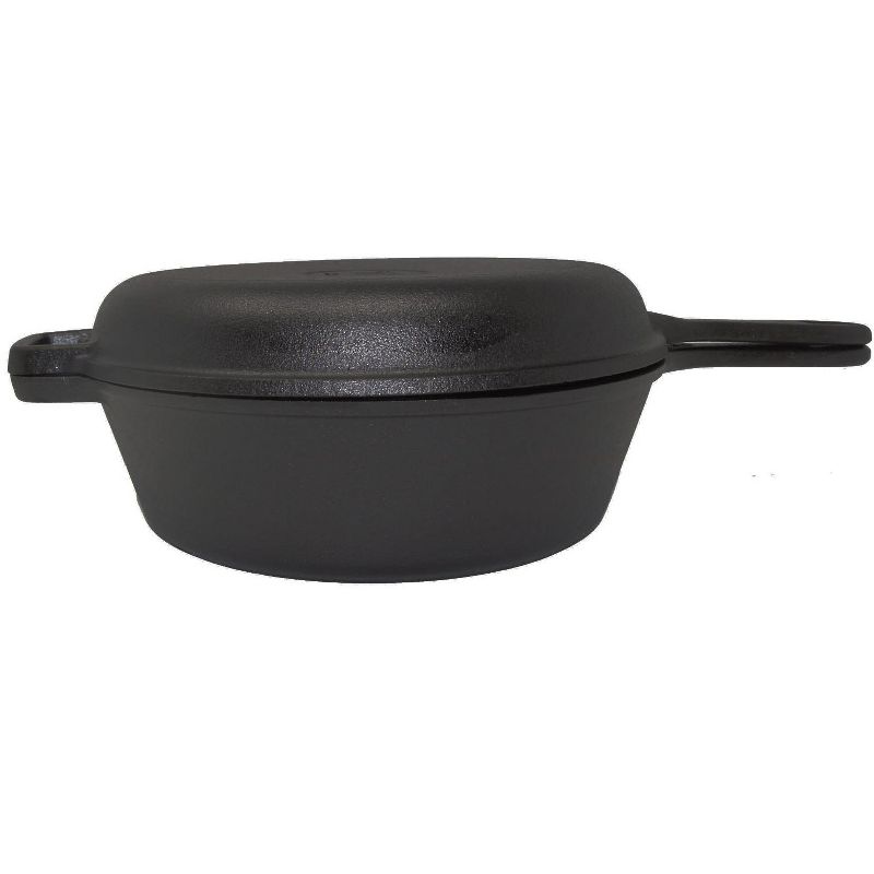 Westinghouse Cast Iron 3-Quart Seasoned Dutch Oven With 10.25-Inch Skillet Lid