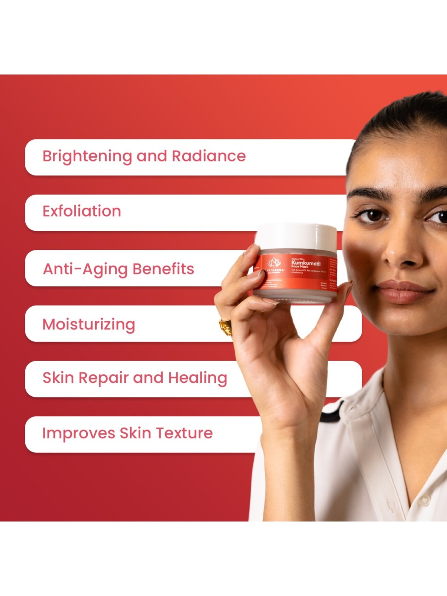 Earthraga Gentle & Deep Cleansing Kumkumadi Face Scrub - 100 ml