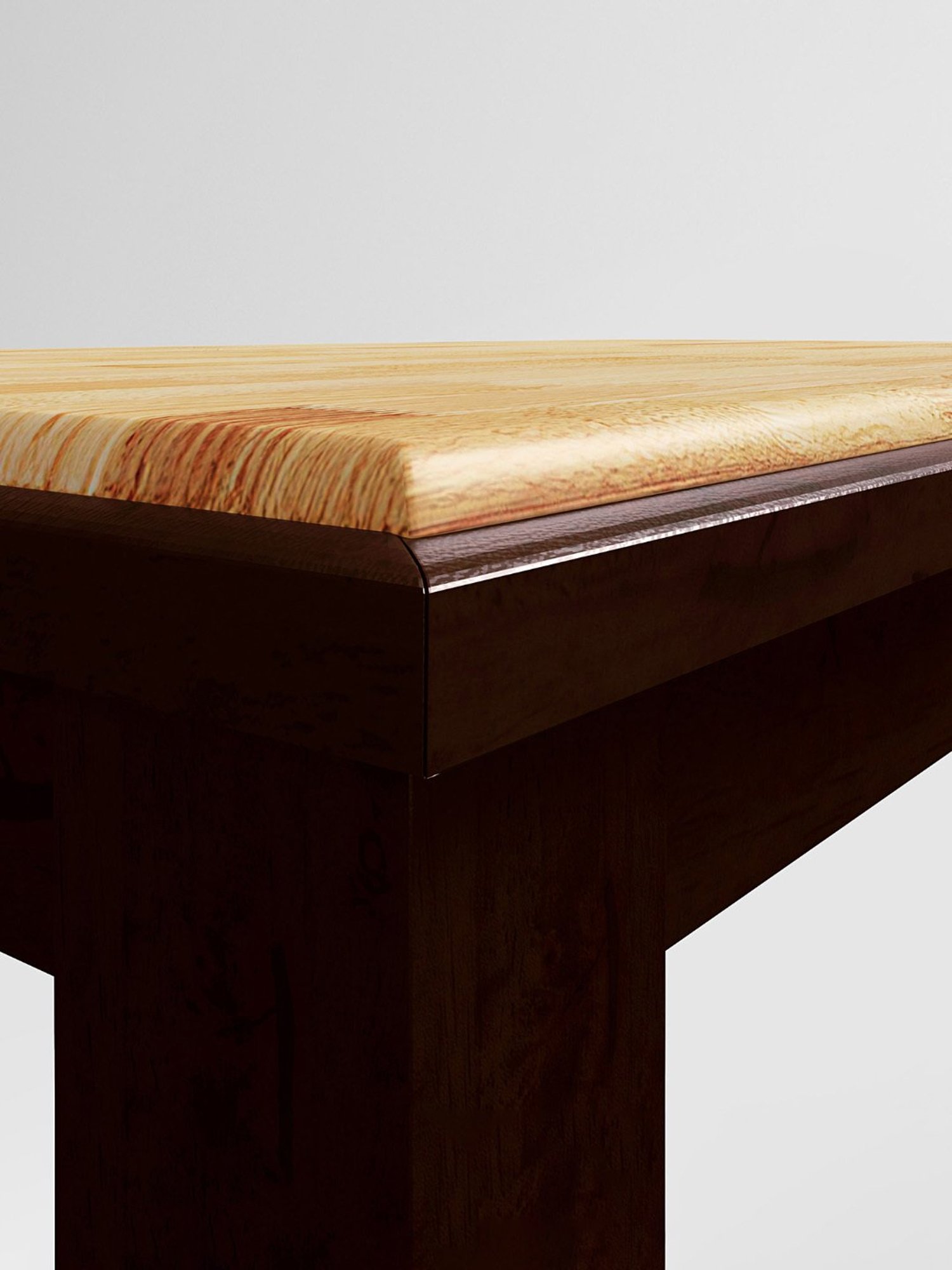 Godrej Interio Swish Brown & Cream Rubber Wood 6 Seater Rectangular Dining Table