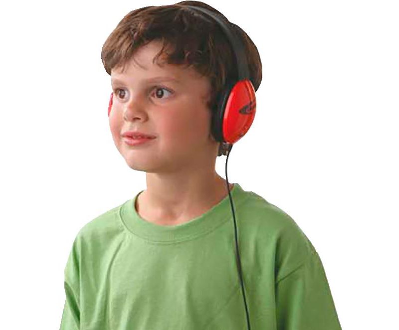 Califone Listening First 2800BLAV-12 Over-Ear Stereo Headset with Gooseneck Microphone, Dual 3.5mm Plug, Blue, pk of 12