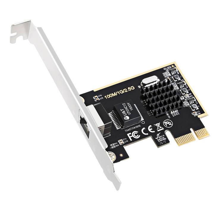 RTL8152 Chipset Gaming PCIE Card PCI Express 2500Mbps Gigabit Network Card 100/1000M/ 2.5G RJ45 PCIe Network Adapter