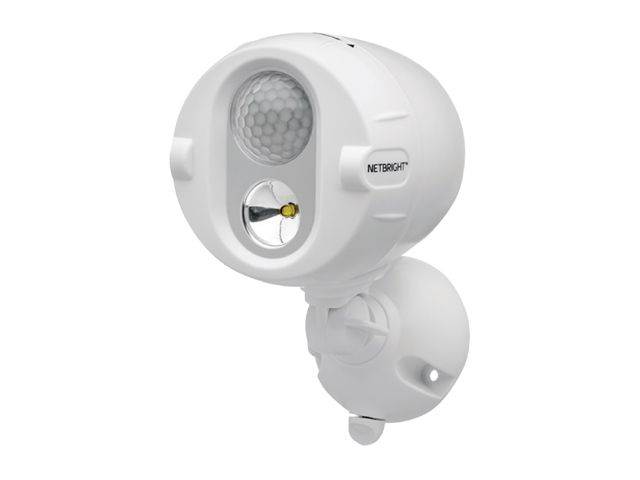 Mr Beams MBN342 Wireless Motion Sensing 200 Lumen LED NetBright&reg; Networked Spotlight, White, 2 Pack