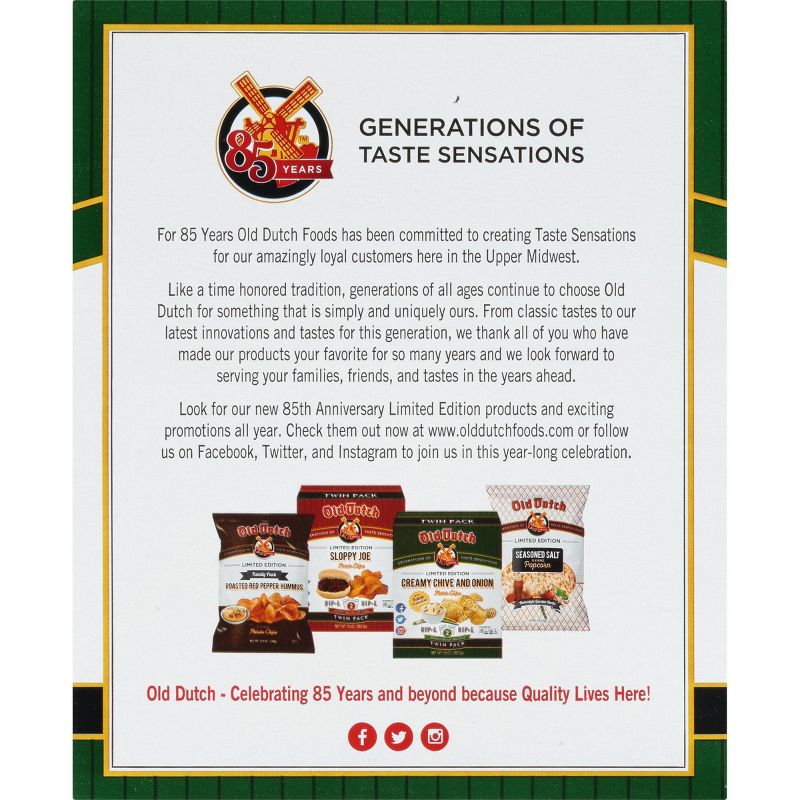 Old Dutch Twin Pack Creamy Chive & Onion - 10oz