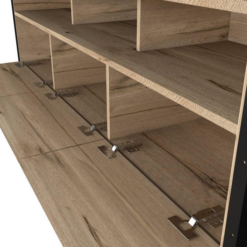 Emery 3 Drawer Media Console Table Light Wood - RST Brands