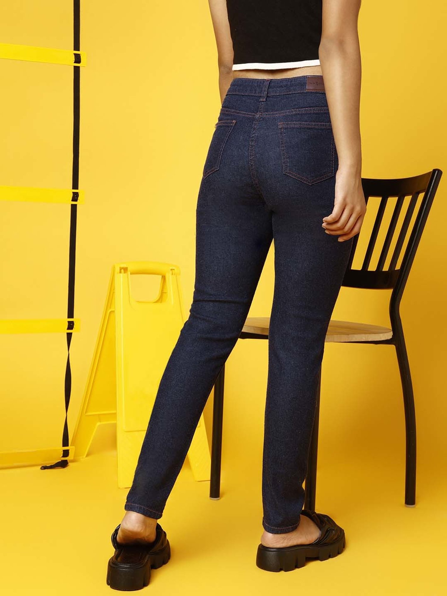 Tales & Stories Girls Blue Skinny Fit Jeans